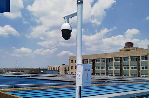 合肥屋顶新能源发电4G监控球机摄像头